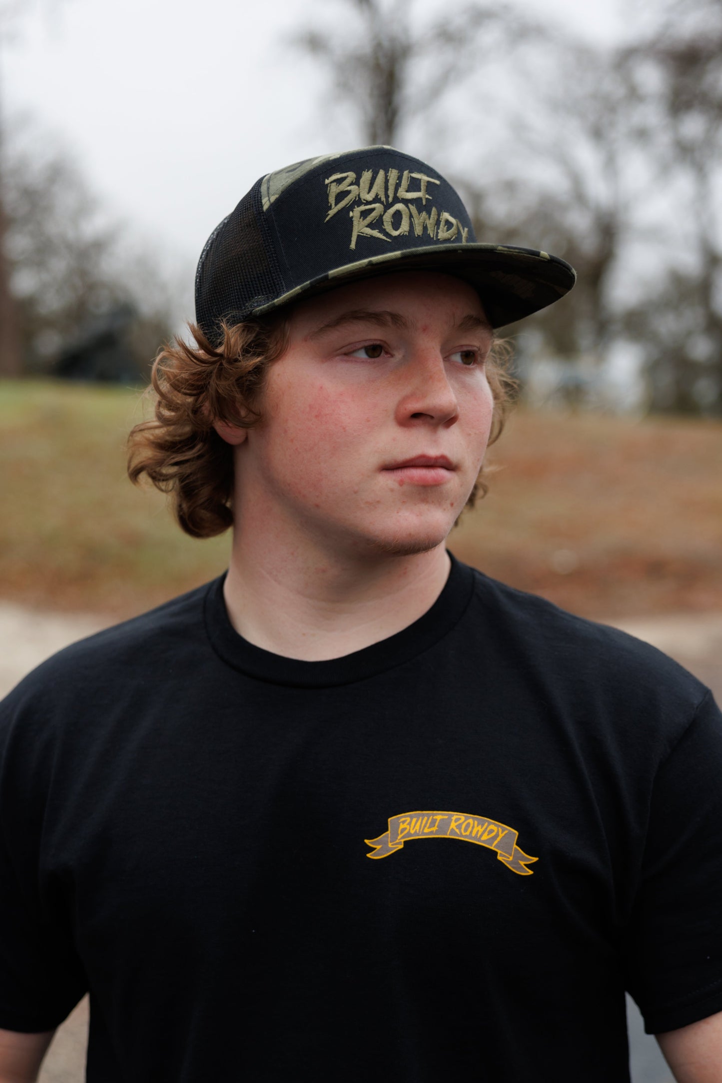 Camo 7 Panel Trucker