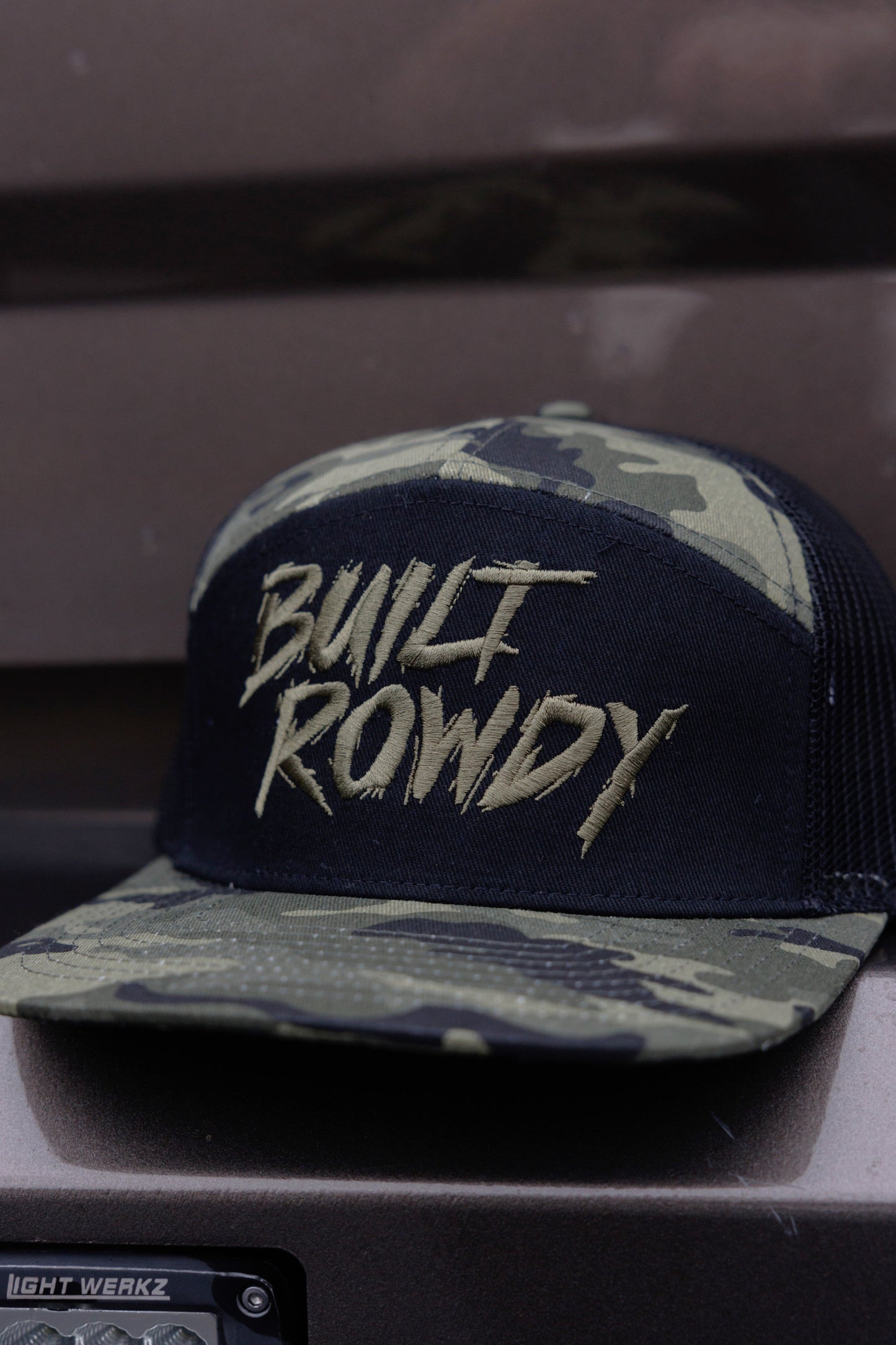 Camo 7 Panel Trucker