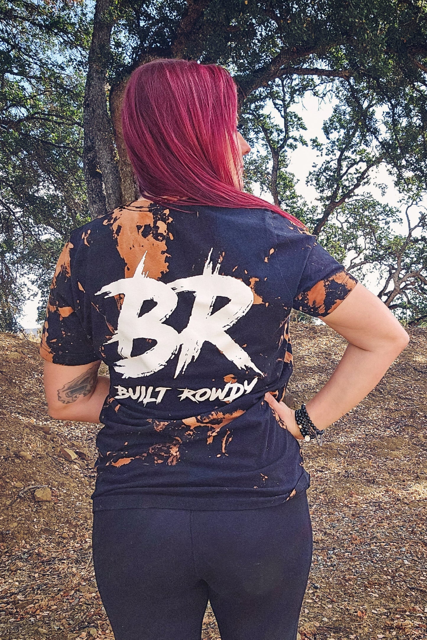 Built Rowdy Hand Bleached Tee