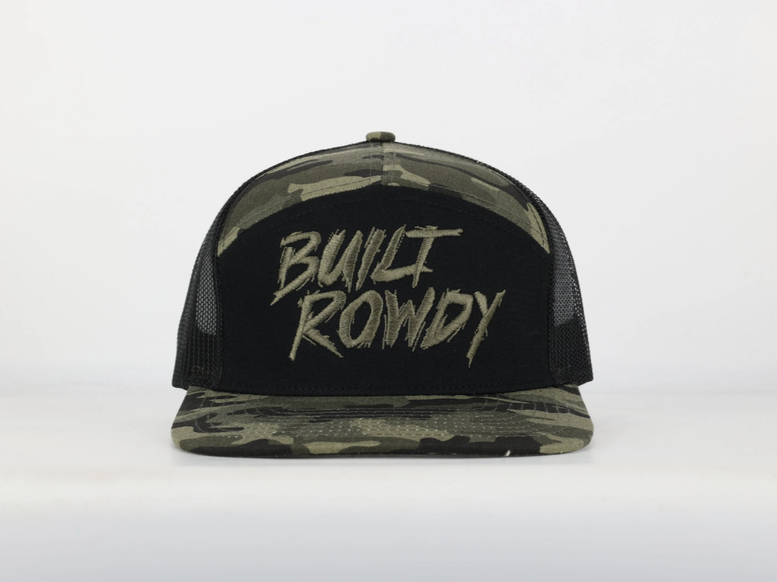Camo 7 Panel Trucker
