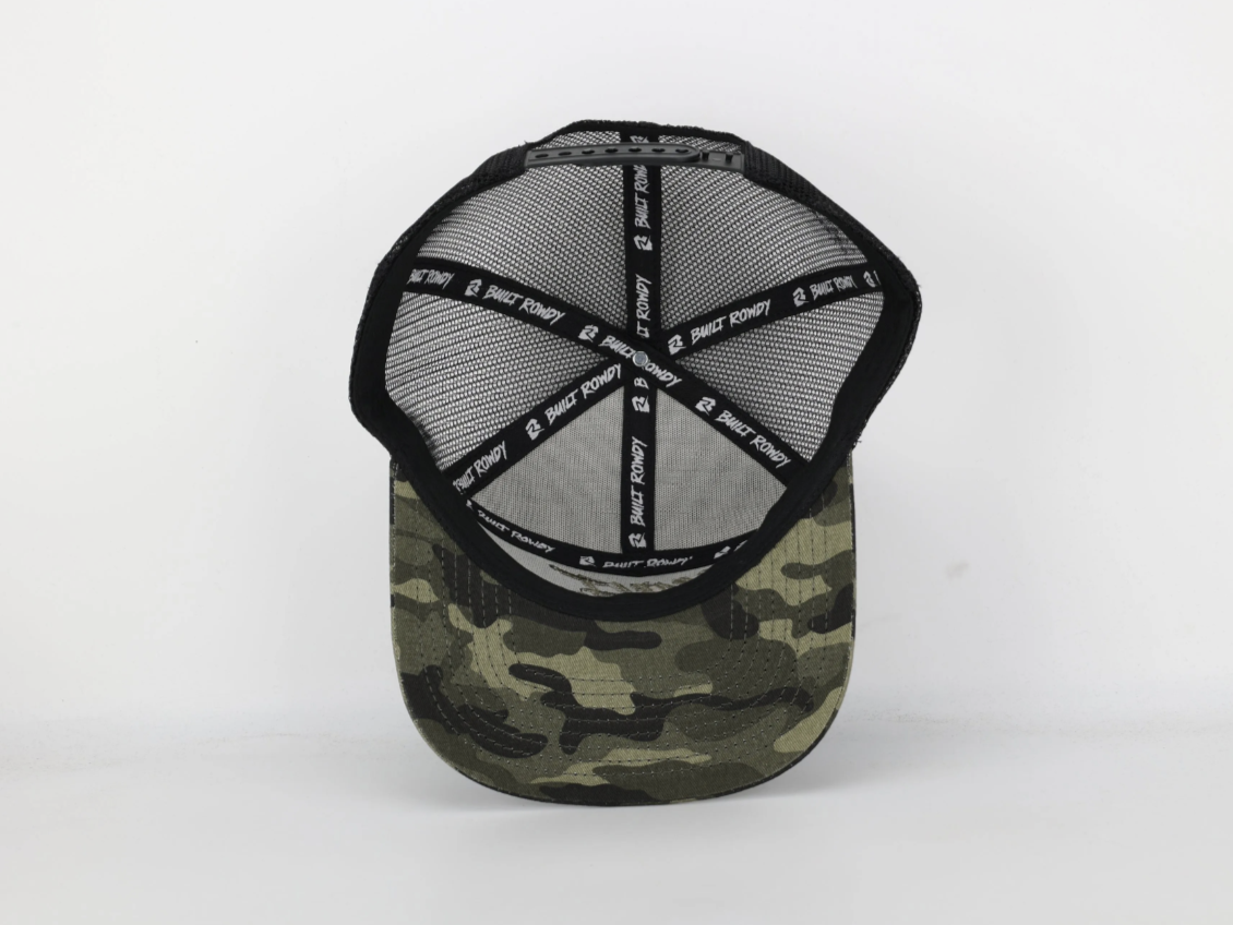 Camo 7 Panel Trucker