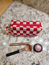 Load image into Gallery viewer, Checkered Cosmetic Bag