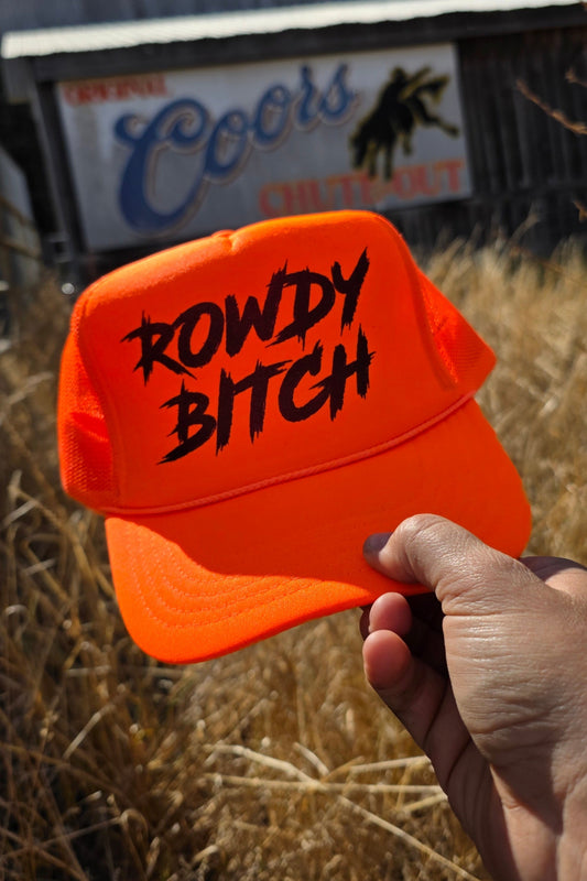 Rowdy Bitch Trucker - Blaze Orange