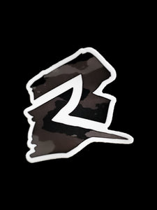 Black Camo Icon Sticker