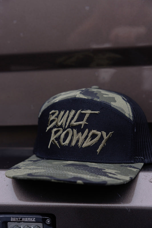 Camo 7 Panel Trucker