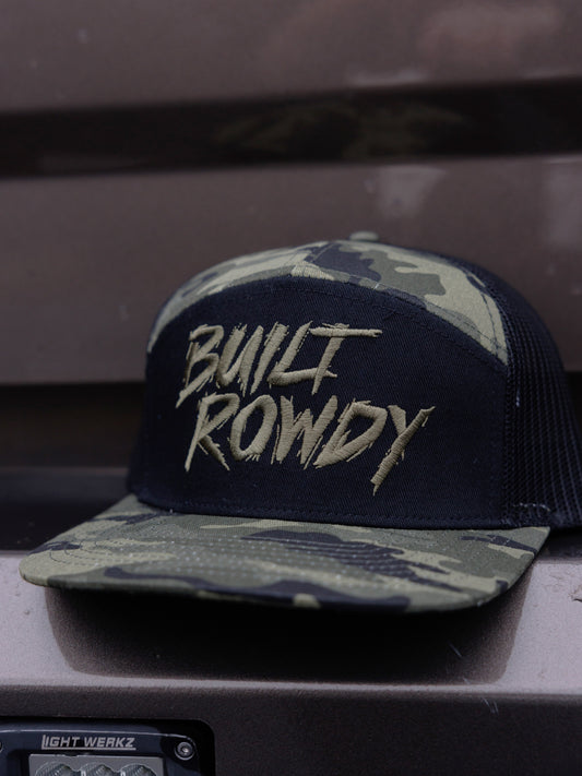 Camo 7 Panel Trucker
