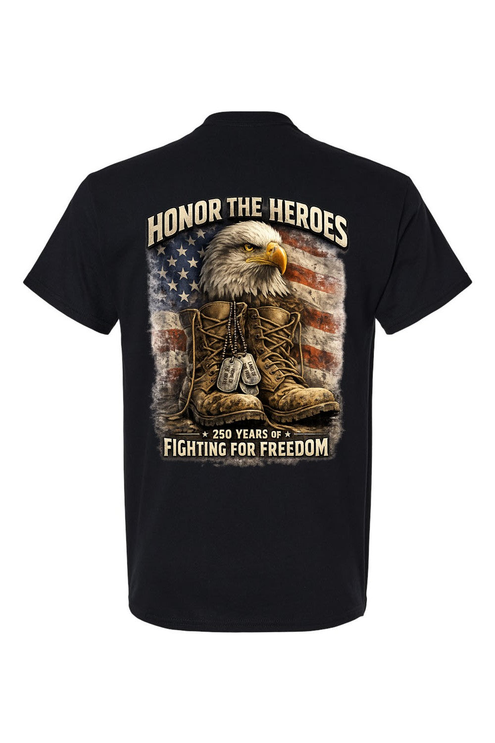 Honor The Heroes Black Tshirt