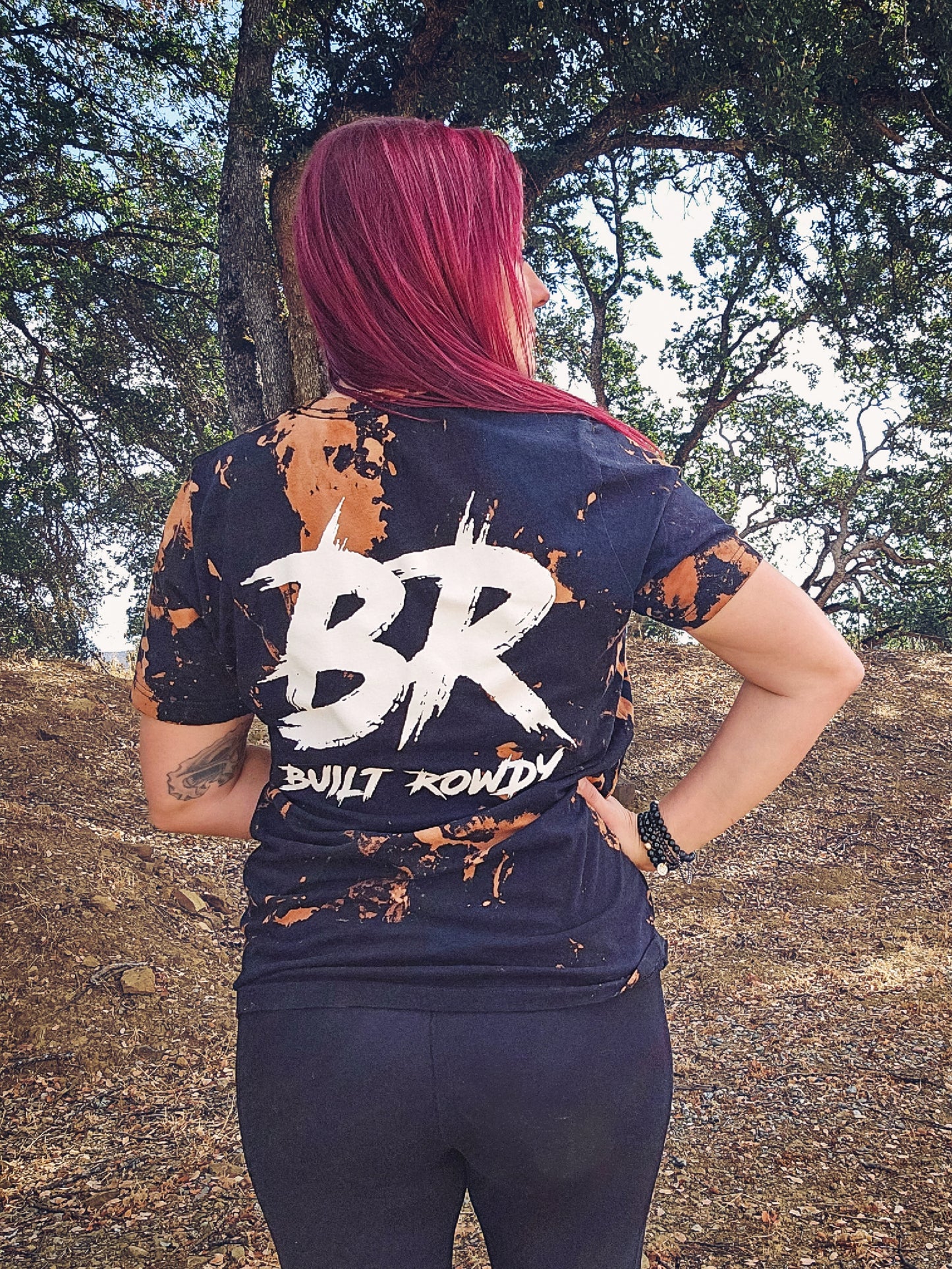 Built Rowdy Hand Bleached Tee