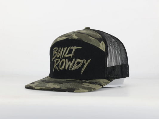 Camo 7 Panel Trucker